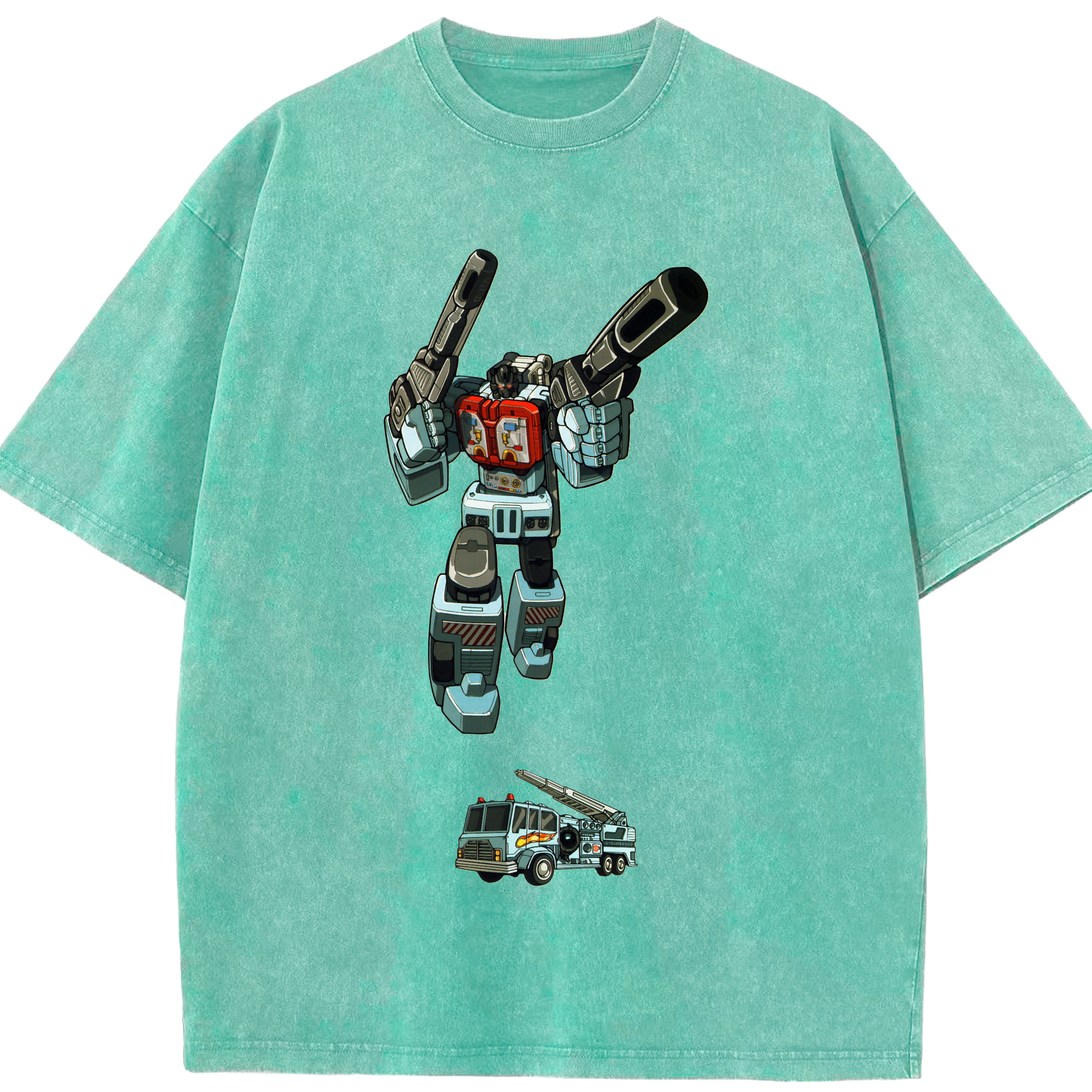 （画像用）  綿100% ヴィンテージ風 半袖Tシャツ（フロントプリント）